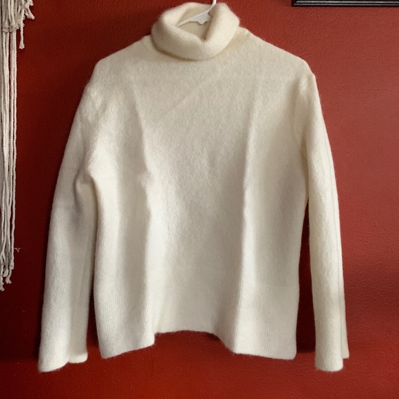 & Other Stories alpaca wool blend ribbed turtleneck sweater Small - Picture 2 of 13